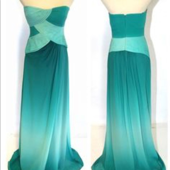 bcbg teal dress